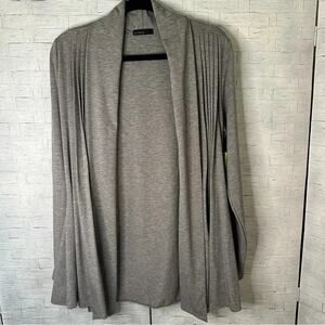 Press Womens cardigan gray‎ pleaded layer look bohemian fall Lagenlook casual